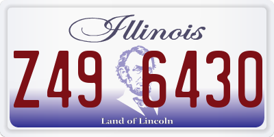 IL license plate Z496430