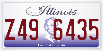 IL license plate Z496435
