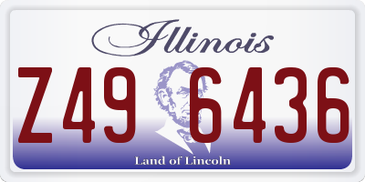IL license plate Z496436