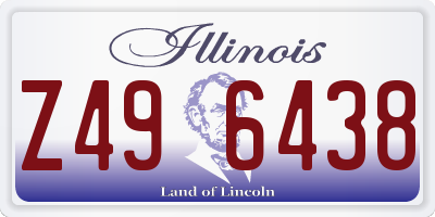 IL license plate Z496438