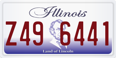 IL license plate Z496441