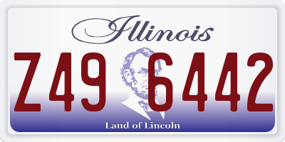 IL license plate Z496442