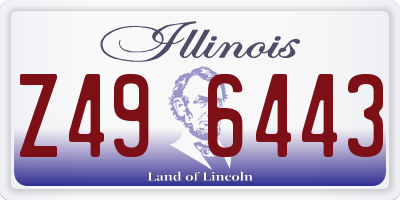 IL license plate Z496443