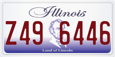 IL license plate Z496446