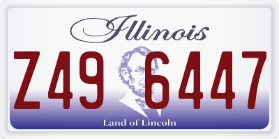 IL license plate Z496447