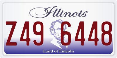 IL license plate Z496448