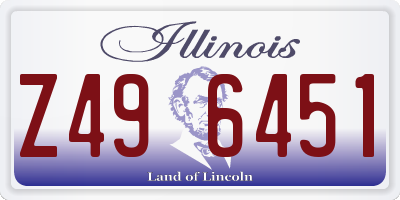 IL license plate Z496451