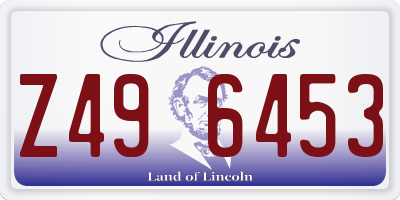 IL license plate Z496453