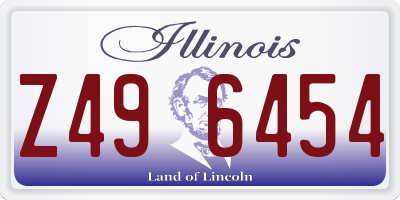 IL license plate Z496454