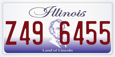 IL license plate Z496455