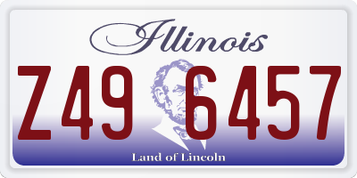 IL license plate Z496457