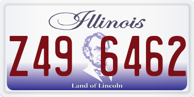 IL license plate Z496462