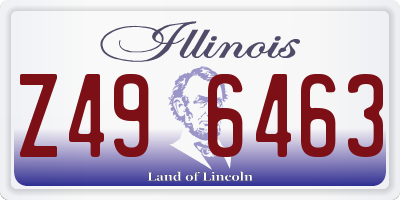 IL license plate Z496463