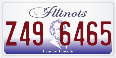IL license plate Z496465