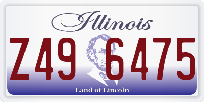IL license plate Z496475
