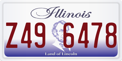 IL license plate Z496478