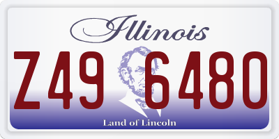 IL license plate Z496480