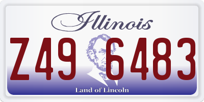IL license plate Z496483