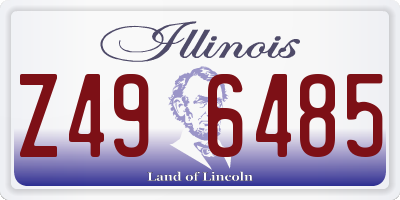 IL license plate Z496485