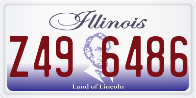 IL license plate Z496486
