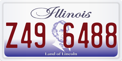 IL license plate Z496488
