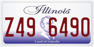 IL license plate Z496490
