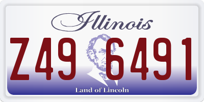 IL license plate Z496491