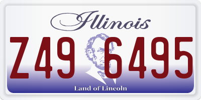 IL license plate Z496495