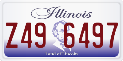 IL license plate Z496497