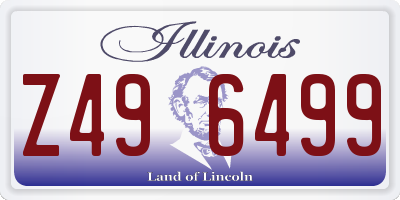 IL license plate Z496499