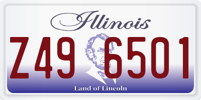 IL license plate Z496501