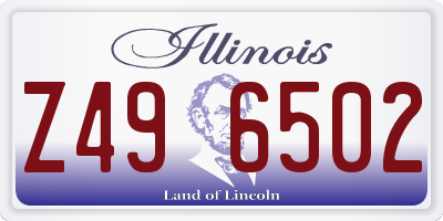 IL license plate Z496502