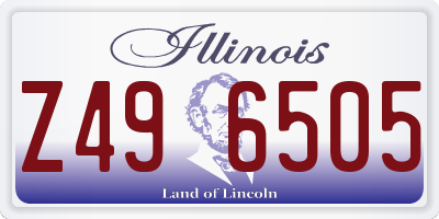 IL license plate Z496505