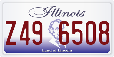 IL license plate Z496508