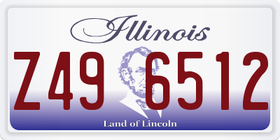 IL license plate Z496512