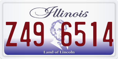 IL license plate Z496514