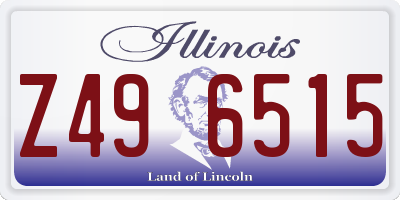 IL license plate Z496515