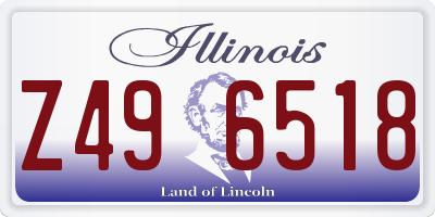 IL license plate Z496518