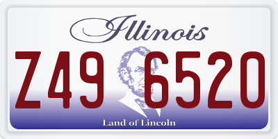 IL license plate Z496520