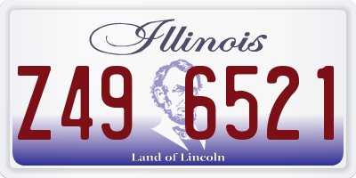 IL license plate Z496521