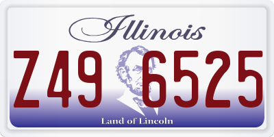 IL license plate Z496525