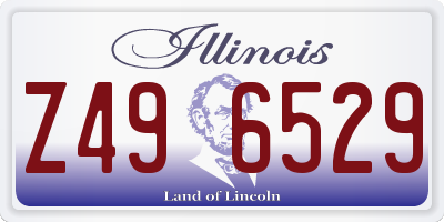IL license plate Z496529