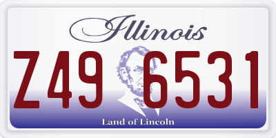 IL license plate Z496531