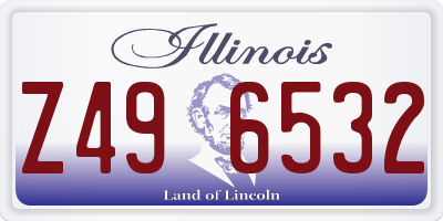 IL license plate Z496532