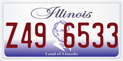 IL license plate Z496533