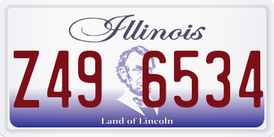 IL license plate Z496534
