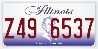 IL license plate Z496537