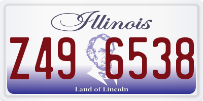 IL license plate Z496538