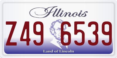 IL license plate Z496539