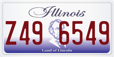 IL license plate Z496549